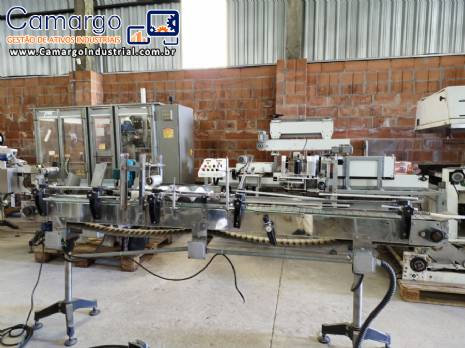 Tampador tampadora por press�o para frascos latas potes em inox SLP