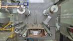 Seladora autom�tica de potes frascos copos com selo pl�stico Engemaq 900 potes por hora
