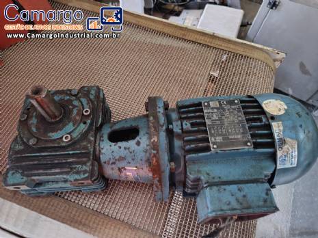 Motoredutor Cestari com motor de 0,75 CV trif�sico WEG