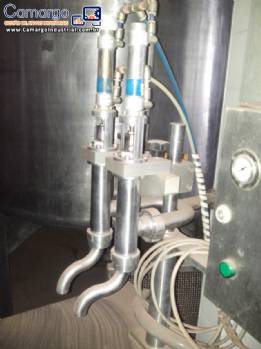 Envasadora pneum�tica com 2 bicos