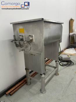 Misturador eixo duplo de p�s carne em inox Frigomaq 300 litros