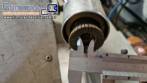 Recravadeira manual com pin�a em inox bancada Km m�quinas