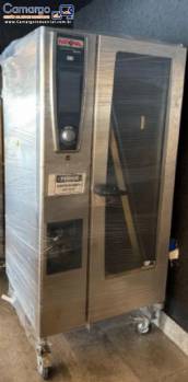 Forno combinado industrial em inox Rational com 20 cubas GN 1/1