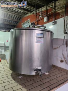 Tanque em inox de expanso resfriamento de leite Boumatic 1320 litros