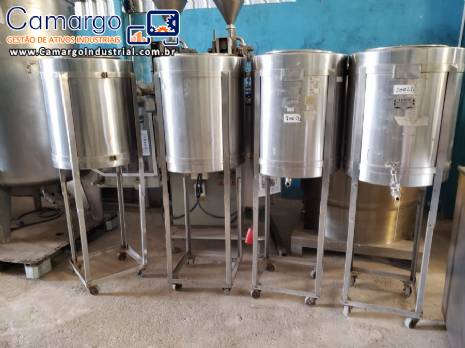 Tanque em a�o inox 200L Alsop