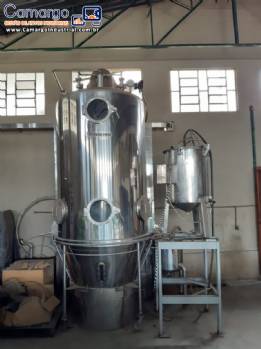 Secador Spray Dryer granulador leito fluidizado Yenchen 170 kg