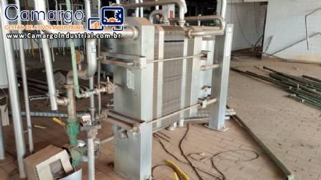 Pasteurizador trocador de calor a placas em a�o inox Brasholanda