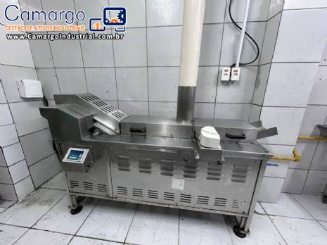 Fritador fritadeira contnuo em inox MCI para batata palha e chips, salgados