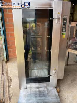 Forno turbo program�vel em a�o inox Pr�tica � g�s