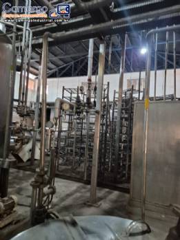 Fabrica linha completa para produção de cervejas ZIEMANN LIESS, APV, KHS 10 mil garrafas / hora