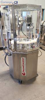 Rosqueadeira rosqueadora com alimentador de tampas Tecnoenvase