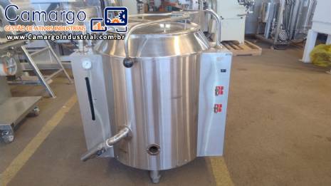 Caldeirão a gás capacidade 100 litros Aços Macom