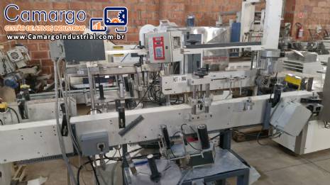 Rotuladora automtica cabeote duplo rtulos auto adesivo Bauch Campos