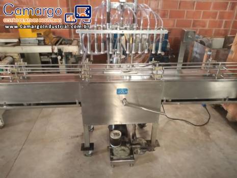 Envasadora 12 bicos � v�cuo frasco vidro Erli