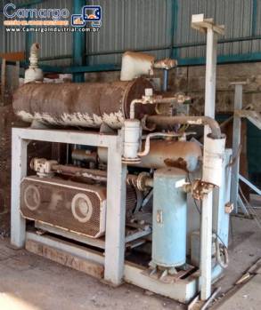 Compressor Sabroe para am�nia com condensador