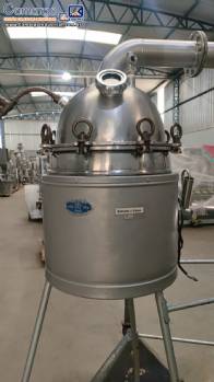 Concentrador extrator destilador � vacuo com condensa��o em inox para baixos volumes
