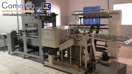 Linha para lenço umedecido