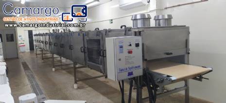 Tnel de resfriamento para chocolate 14 metros JAF Inox