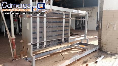 Pasteurizador de placas em a�o inox Alfa Laval CLIP 8-RM