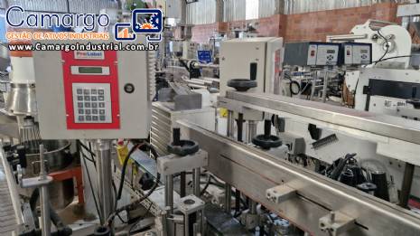 Rotuladora automtica cabeote duplo rtulos auto adesivo Prolabel